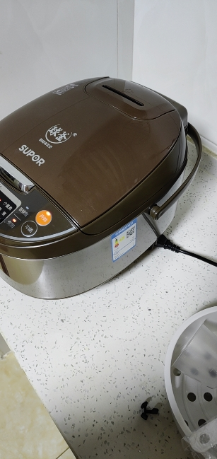 苏泊尔(SUPOR)电饭煲家用5L大容量3-8人多功能电饭锅球釜不粘内胆24小时智能预约定时香弹柴火饭一键香弹煮蛋糕功能晒单图