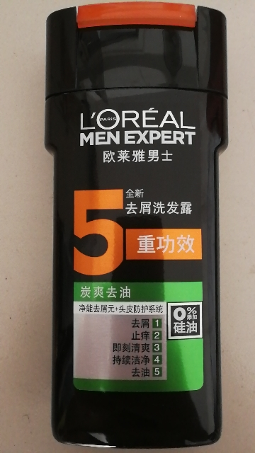 欧莱雅(LOREAL)男士去屑洗发露(炭爽去油)200ml晒单图