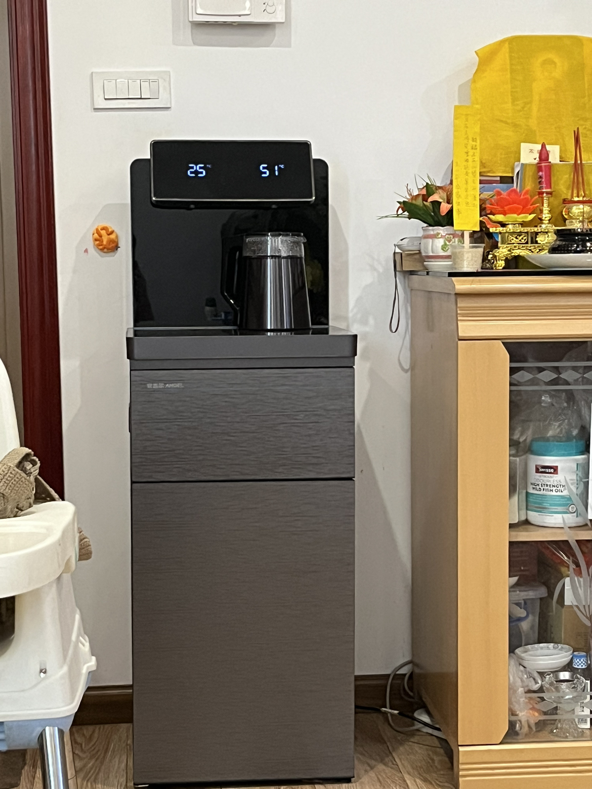 双屏显示 远程遥控 多档调温 24小时恒温 家用办公全自动下置式饮水机