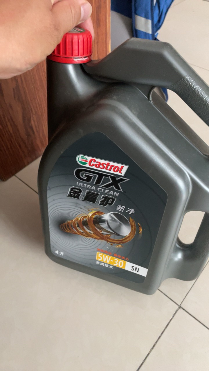 嘉實多(castrol)金嘉護5w-30 sn級別 半合成機油 潤滑油 4l/瓶曬單圖