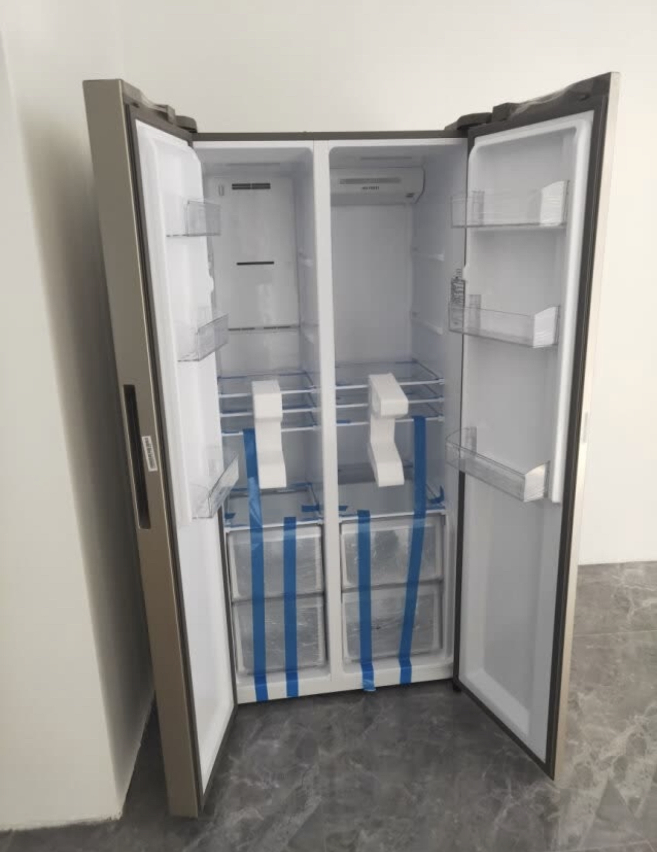 海尔(haier)480升 对开门冰箱 变频无霜 智能ui显示屏 90°直角悬停