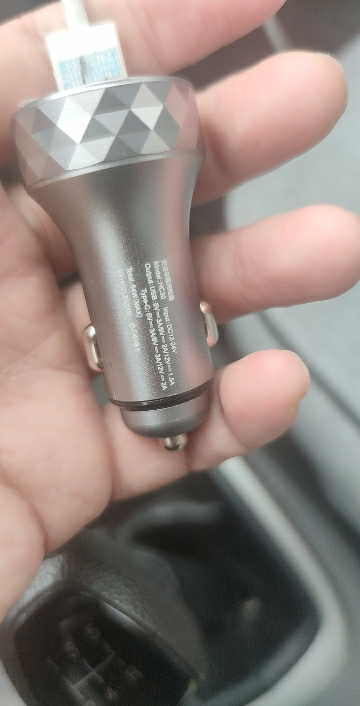 纽曼车载充电器头HC30 锖色迷你可爱小巧充电头双usb插孔手机快充汽车用多功能车充点烟插头QC3.0快充闪充无线晒单图