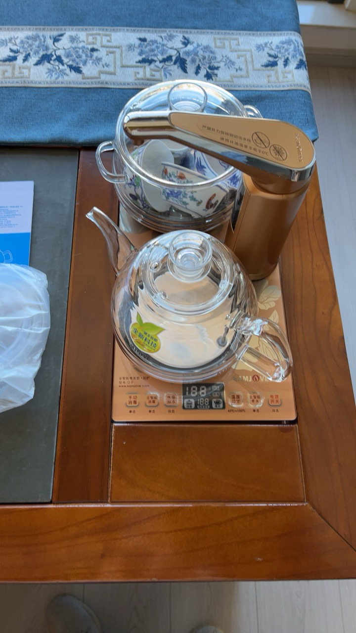 kamjove/金灶 g9 全智能烧水壶 玻璃自动加水续水电热水壶 全自动上水