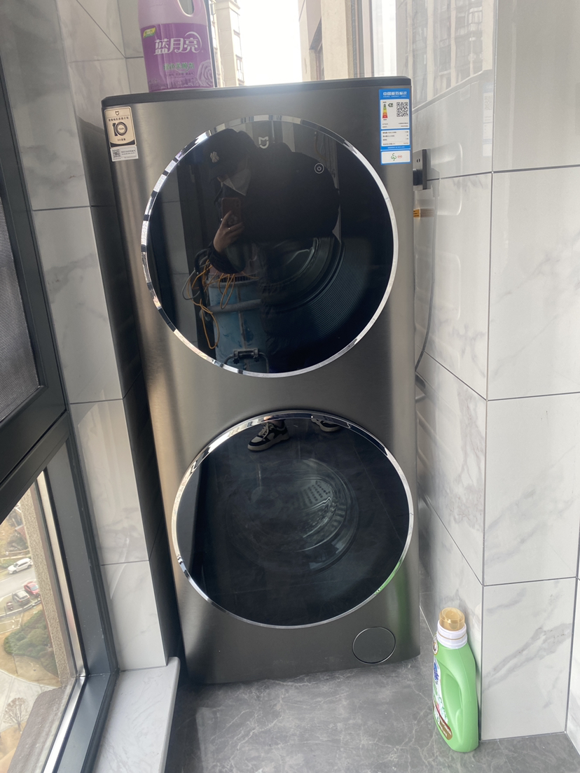 大容量子母双筒洗衣机巴氏紫外除菌空气洗洗烘一体xhqg150xm21晒单图