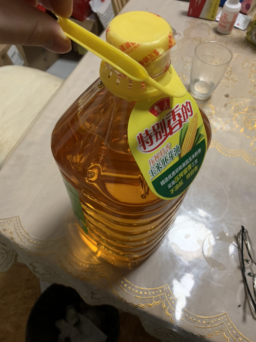 鲁花压榨特香玉米胚芽油5L 食用油 粮油 礼品 家用炒菜 植物油 营养健康轻食 送礼佳品 纯正物理压榨 香浓味美 团购晒单图