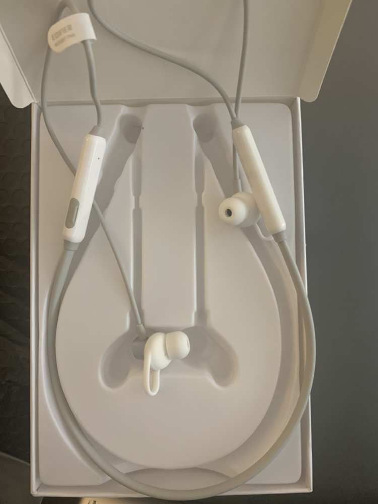 edifier/漫步者 w200bt plus无线蓝牙耳机双耳挂脖式运动跑步挂耳式