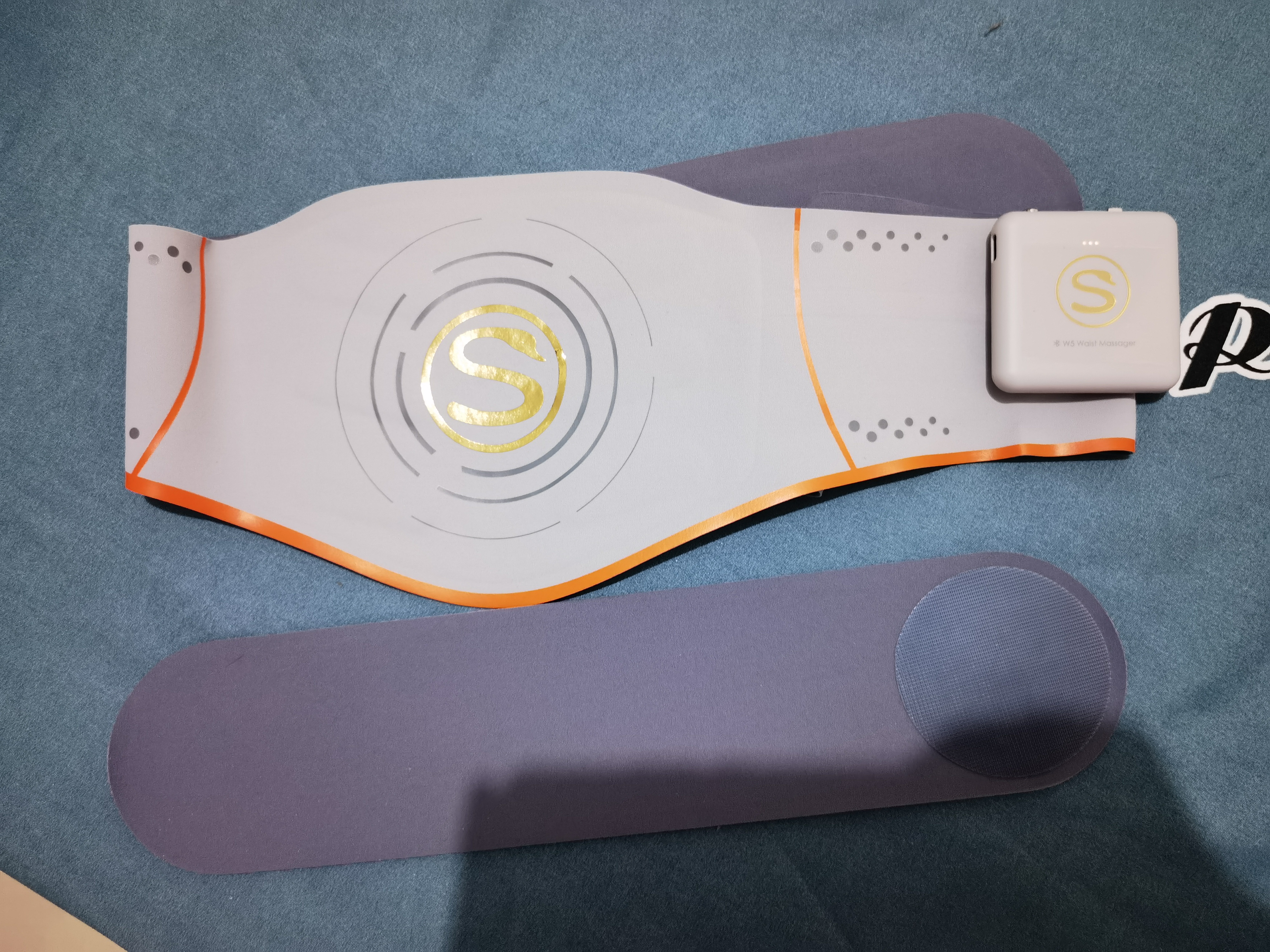 生日礼物 skg腰部按摩器w5浅蓝色智能腰部按摩仪晒单图