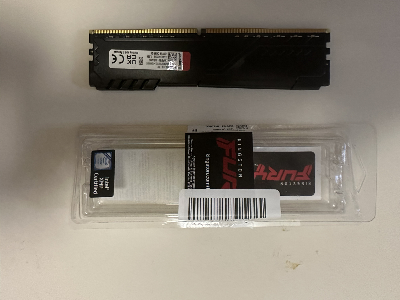 金士顿(kingston)fury beast ddr4 3200 16gb 台式机 内存条 骇客神条