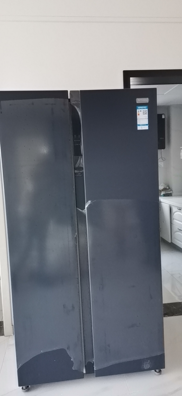 苏宁小BIU 542升 对开门大容量电冰箱 一级能效双变频 风冷无霜 净味保鲜JSE5421HP 烟雨蓝晒单图
