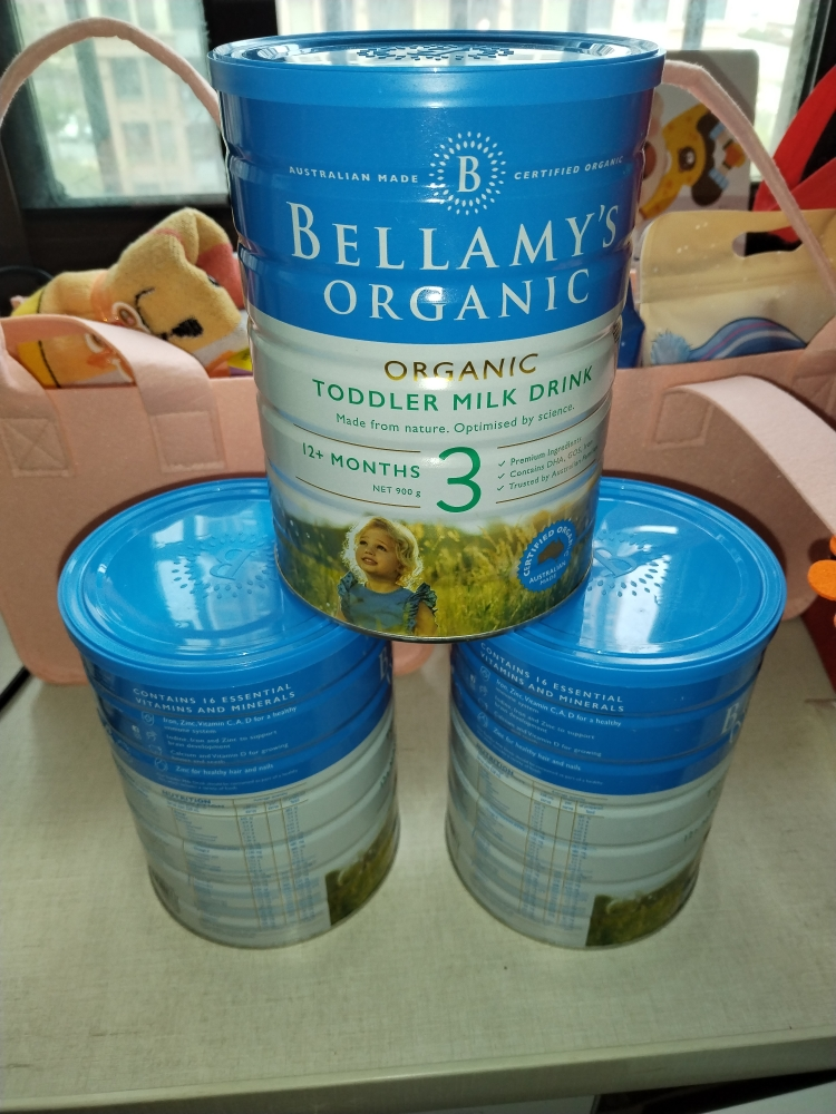 有效期到25年8月-三罐装-澳洲贝拉米(Bellamy′s)有机幼儿配方奶粉3段(新包装)900g 适合12个月以上晒单图