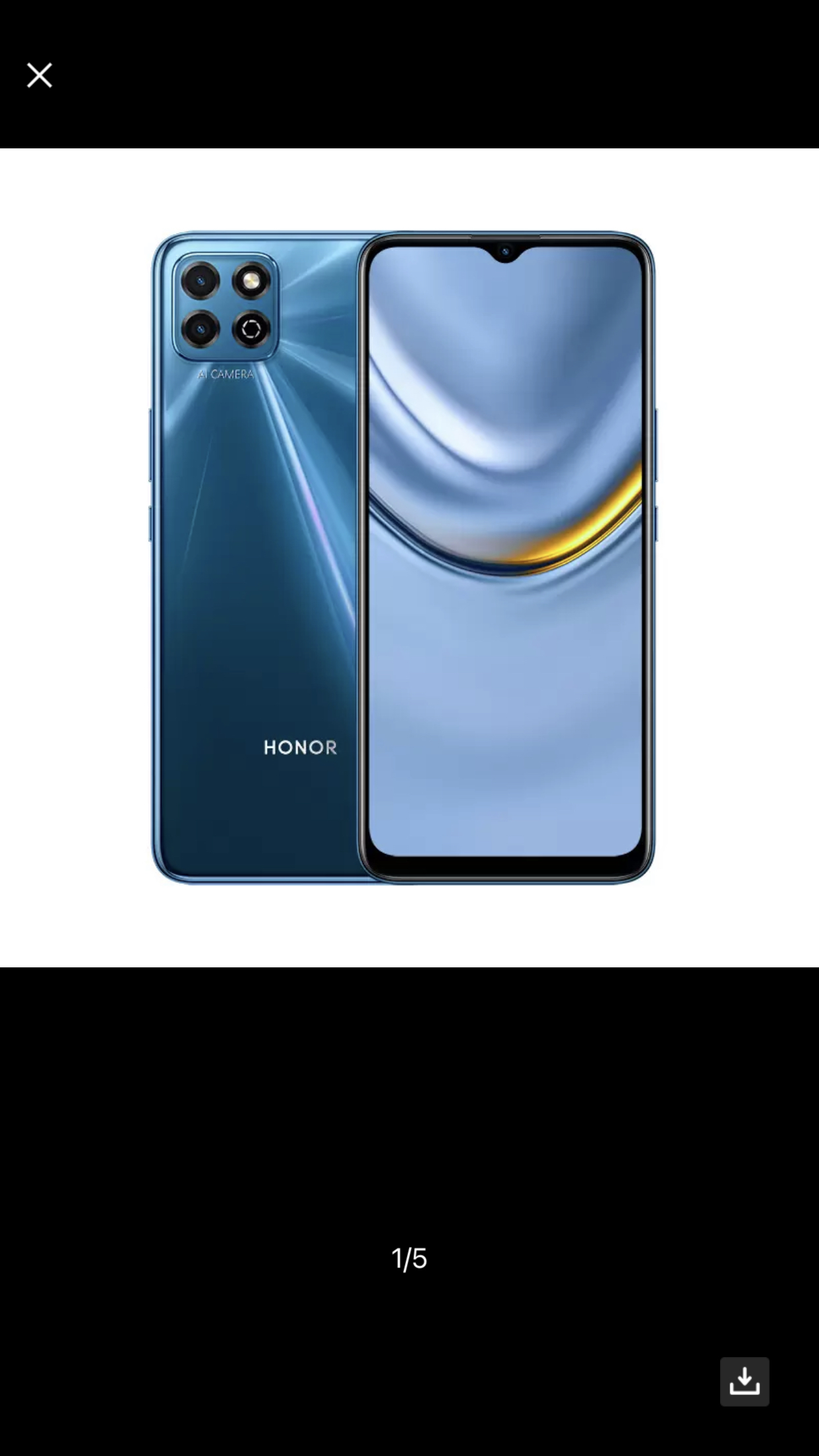 荣耀畅玩20 6gb 128gb 极光蓝 5000mah超大电池续航 6.