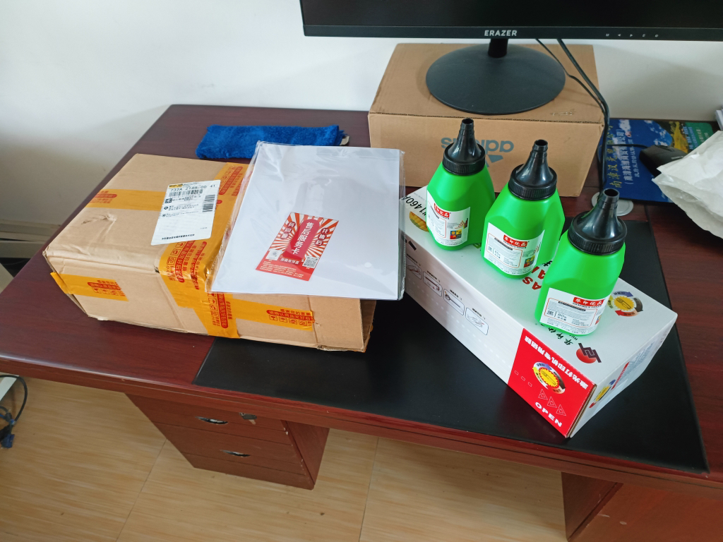 HP惠普233dw黑白激光多功能打印机家用自动双面远程异地办公a4-套餐二:机器+大容量鼓+2瓶粉晒单图