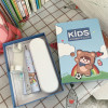 奥克斯(AUX)儿童电动牙刷4-6-12-16岁以上充电式全自动声波刷牙礼盒/童趣蓝晒单图