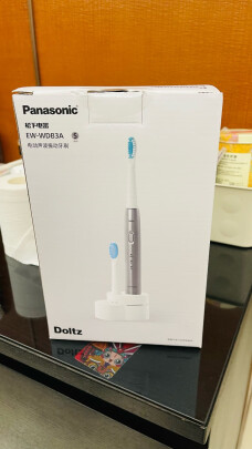 松下(Panasonic) 电动牙刷 充电式声波巧笔刷升级薄背刷头全身水洗细软刷毛男女情侣款 EW-WDB3A-S新品晒单图
