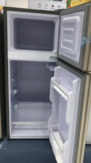 香雪海 小冰箱 家用小型双门冰箱 一级能效电冰箱 迷你小型节能冷藏冷冻 租房 宿舍冰箱 118S168E 银拉丝晒单图