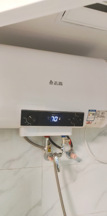 志高热水器电家用卫生间40L小型速热6080升储水式洗澡加热器扁桶 标配⑤⓪机械出水断电晒单图