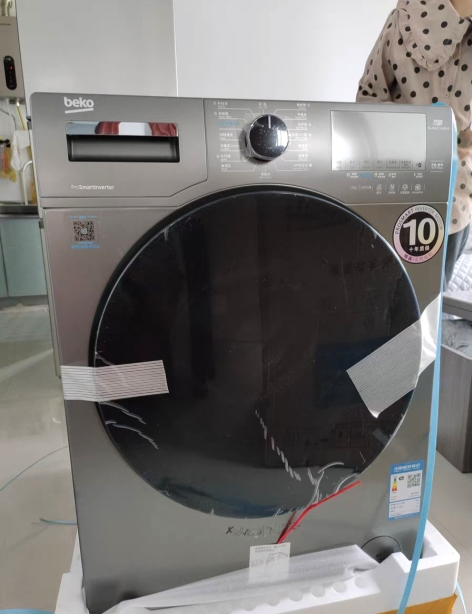 倍科(beko)EWCE 101252 SI 10公斤 全自动变频滚筒洗衣机 大容量蒸汽洗 变频电机(银色)晒单图