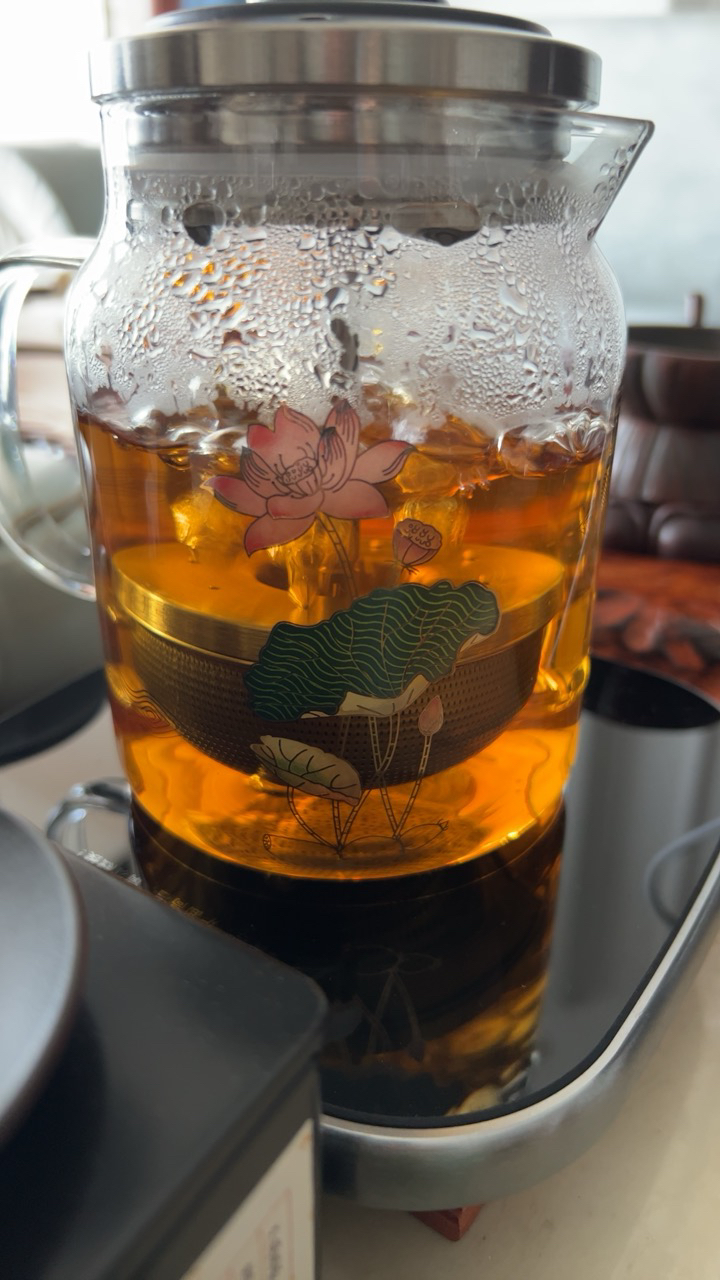 金灶YH-76颐和园联名小青柑泡茶壶飘逸杯套装玻璃茶壶过滤杯茶具晒单图