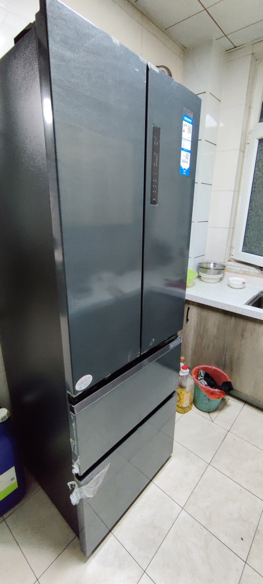 海尔冰箱342升法式多门对开门一级能效双变频风冷无霜三挡变温WIFI电冰箱晒单图