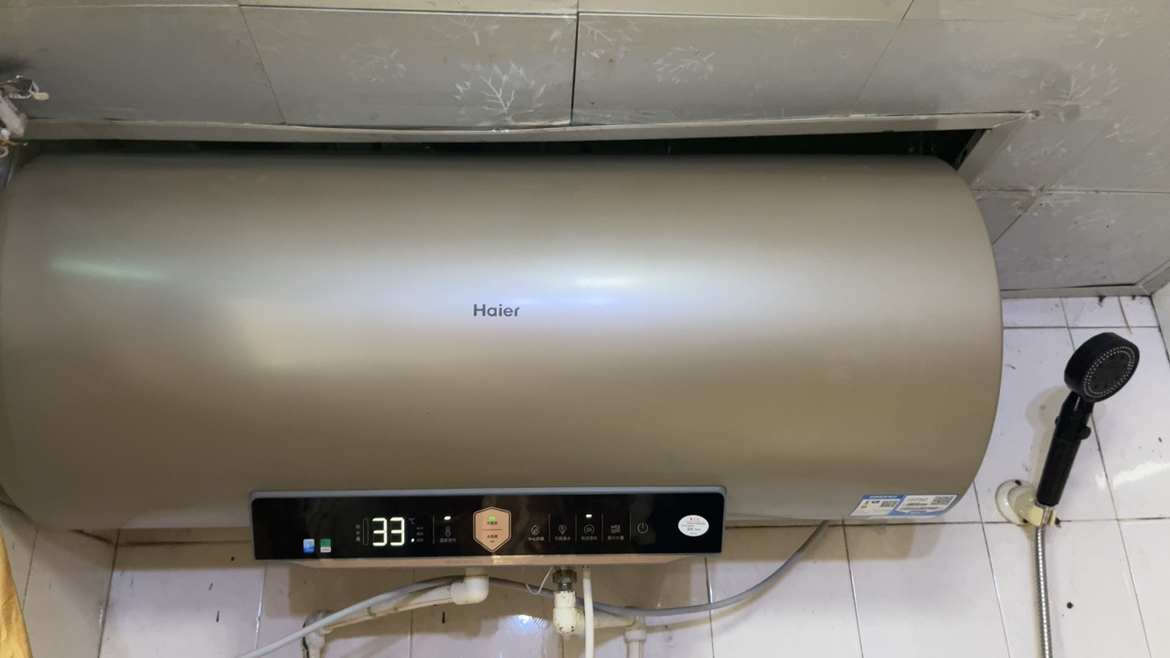 海尔(Haier)电热水器100升ES100H-GA3(2AU1) 3.3KW变频速热手机APP智控 一级能效健康抑菌晒单图