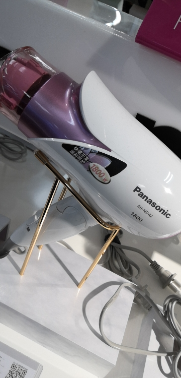 松下(Panasonic)电吹风EH-ND41-P 6档恒温护发可折叠便携吹风机1600W 粉晒单图