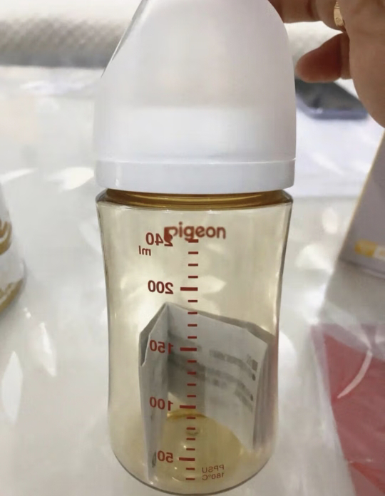 贝亲(Pigeon)奶瓶 自然实感第3代奶瓶 PPSU奶瓶 宽口径PPSU奶瓶 婴儿奶瓶 240ml L号 6个月以上晒单图