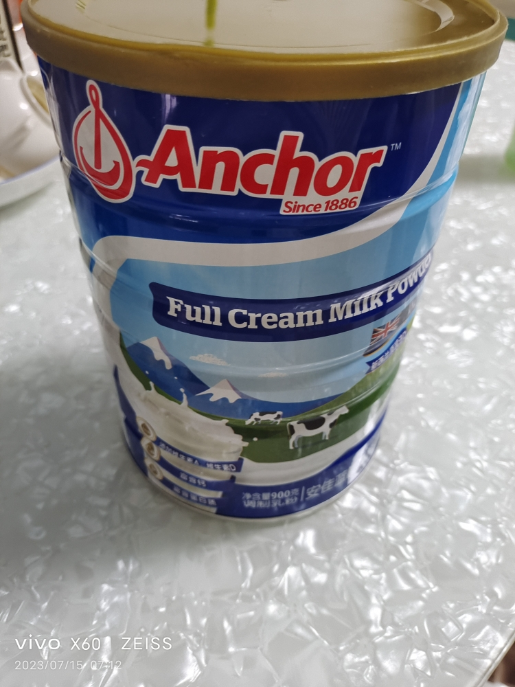 安佳(Anchor) 蓝罐高钙奶粉900g*1罐装 新西兰原装进口晒单图