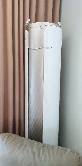 美的(Midea)空调柜机大3匹节能变频冷暖无风感立式 纤白 舒适客厅家用圆柱落地式空调 KFR-72LW/N8MWD1晒单图