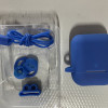 VIPin 适用苹果airpods保护套airpods2液态硅胶壳套无线蓝牙耳机Airpods1代/2代通用款 蓝色晒单图