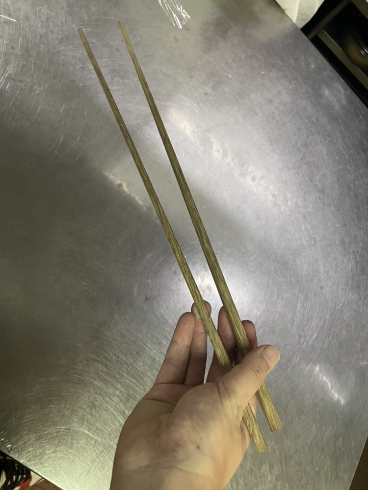 LICHEN 鸡翅木筷吃火锅炸油条适用42cm加长木筷子(一双)晒单图