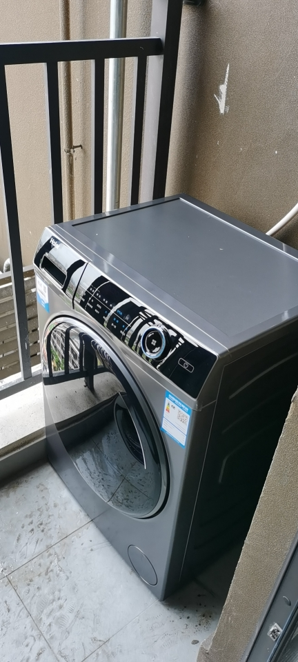 海尔洗衣机全自动家用变频免洗除菌洗烘一体机滚筒小型纤美9公斤XQG90-HBD14126L晒单图