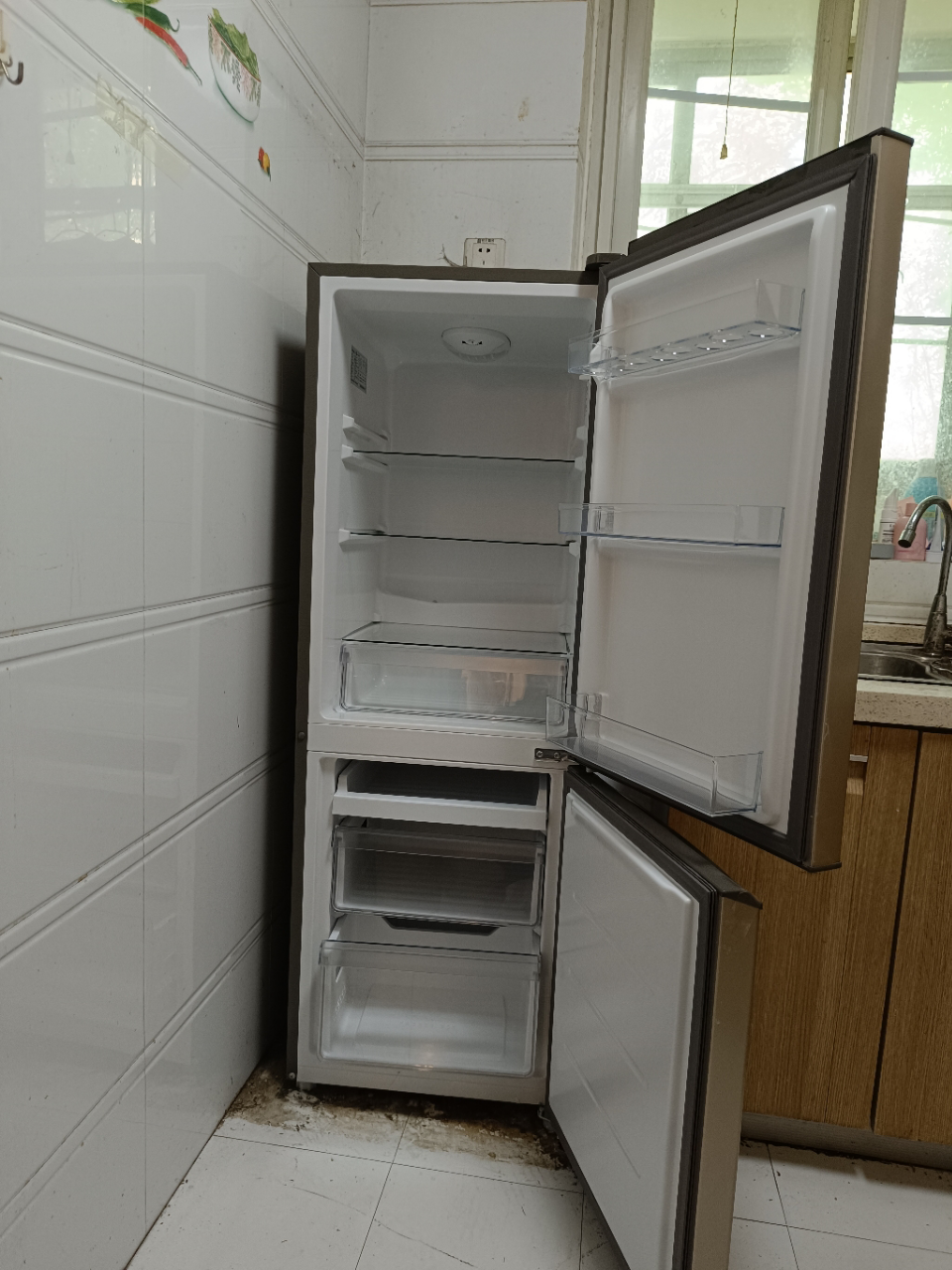 海尔(Haier)178升两门冰箱 小巧不占地 占地不足0.3m² 低音环保 租房小冰箱 BCD-178TMPT晒单图