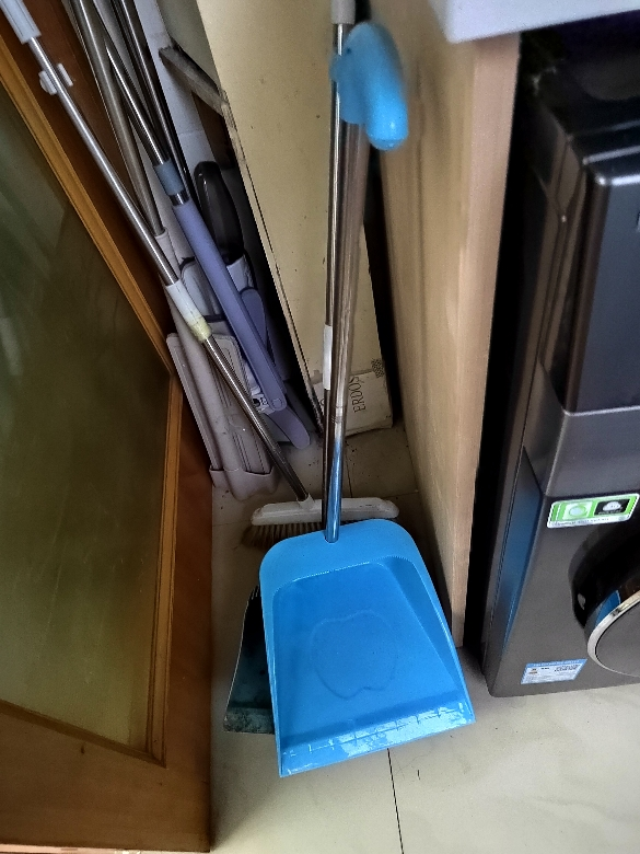 家用簸箕单个加厚 纳丽雅撮箕垃圾铲大容量畚斗扫把簸箕套装清洁组合 蓝色晒单图