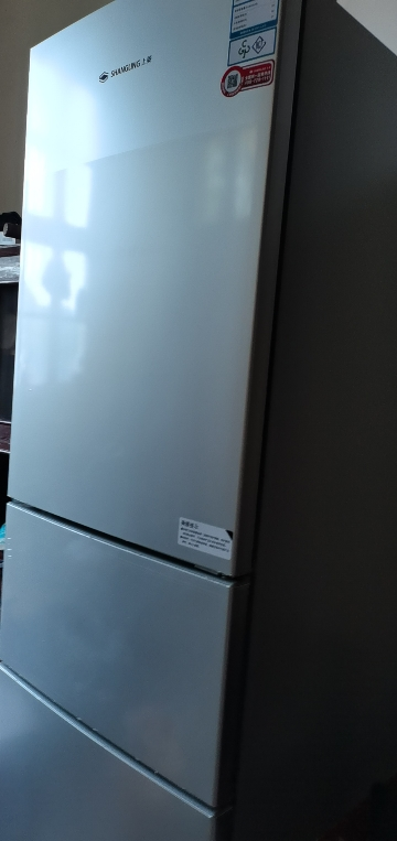 上菱 216升三门冰箱 风冷无霜 节能低噪 高效保鲜 三门三温区 大容量多门小型家用电冰箱 BMY216WL(皓月银)晒单图