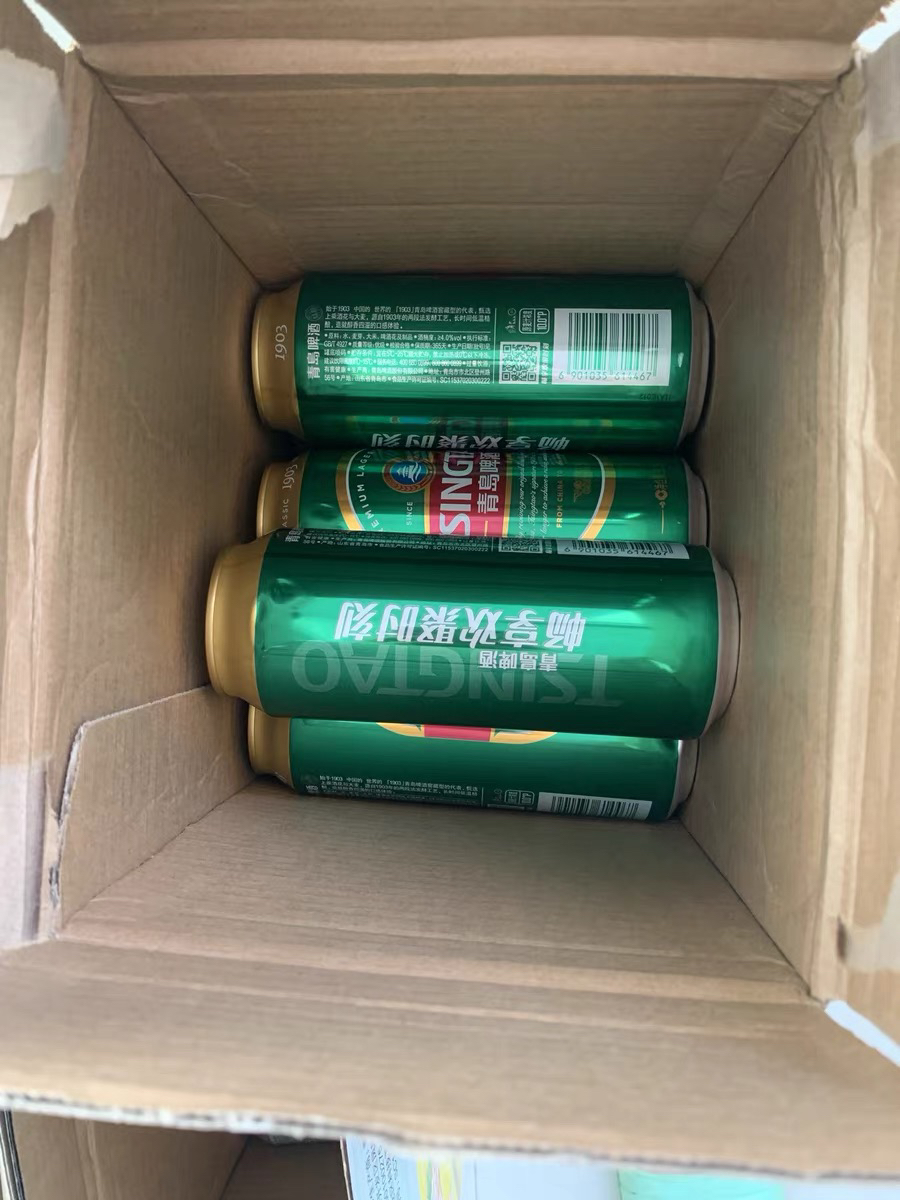 青岛啤酒(TSINGTAO)经典10度500ml*24罐 整箱装晒单图