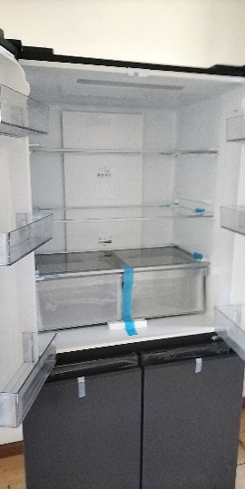 统帅(leader)海尔出品 469升十字门冰箱 一级双变频 黑金净味 母婴嵌入冰箱 BCD-469WGLTDEDBX晒单图