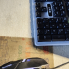 KM100键盘鼠标套件台式电脑配件有线键盘鼠标套装黑色 炫彩背光AOC KM100 黑白二色可选晒单图