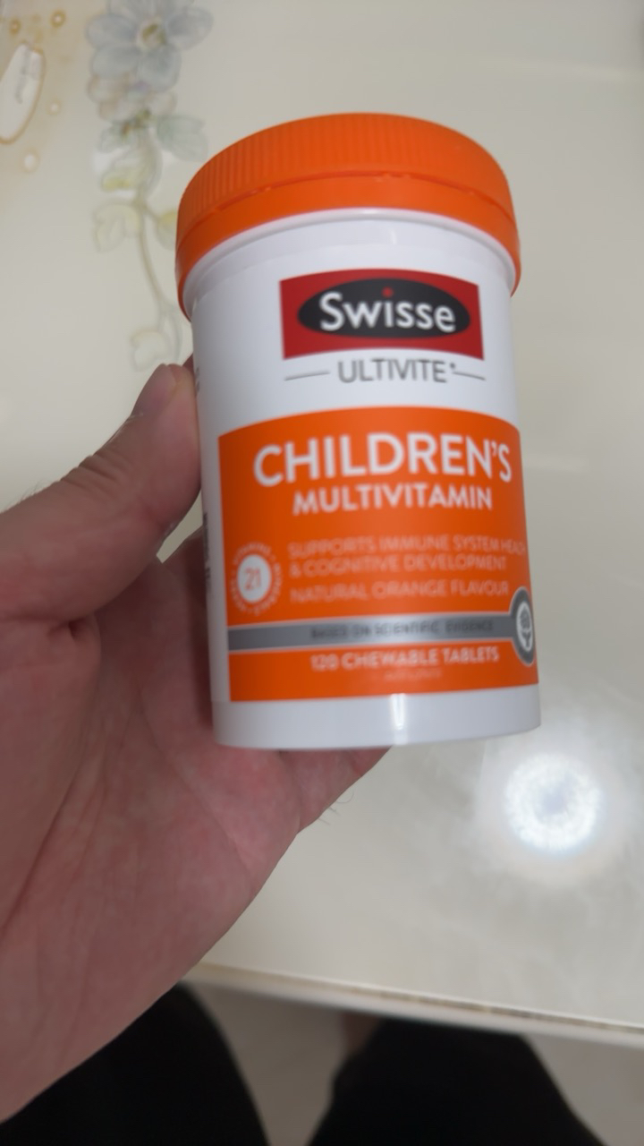 [维持儿童营养均衡]Swisse斯维诗 儿童复合维生素咀嚼片 120片/瓶 澳洲进口晒单图