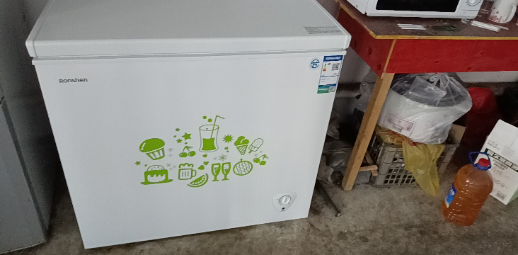 容声(Ronshen)205升 顶开门冰柜 节能低霜 单温冰箱 家用商用卧式冷柜一级能效BD/BC-205MB晒单图