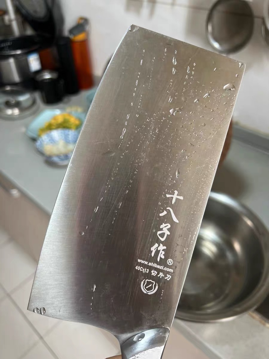 十八子作刀具 不锈钢厨房家用菜刀切肉雀之屏切片刀S2601-B晒单图