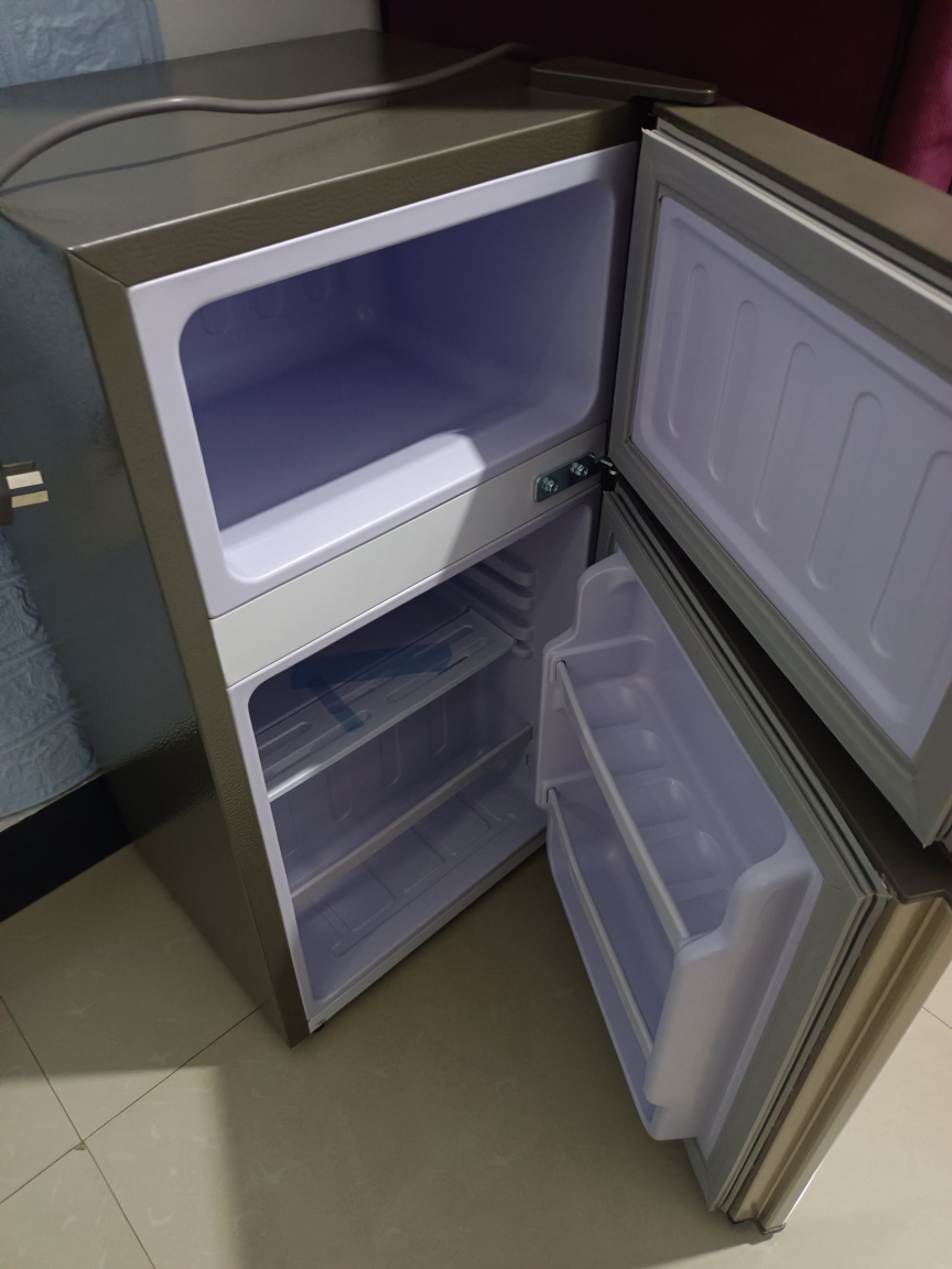 香雪海 小冰箱 家用小型双门冰箱 一级能效电冰箱 迷你小型节能冷藏冷冻 租房 宿舍冰箱 58S128E 玫瑰金晒单图