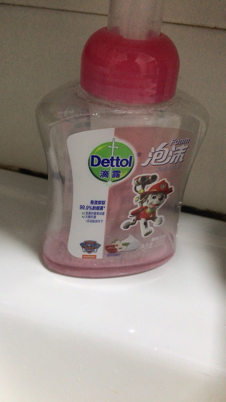 (Dettol)滴露洗手液泡沫洗手液 樱桃芬芳 250ml 儿童洗手液 易冲洗晒单图