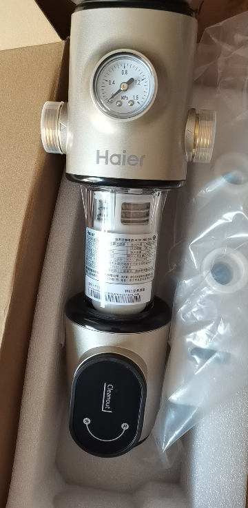 海尔(Haier) 前置过滤器家用反冲洗式中央净水机全屋自来水净水器HP15前置过滤器晒单图