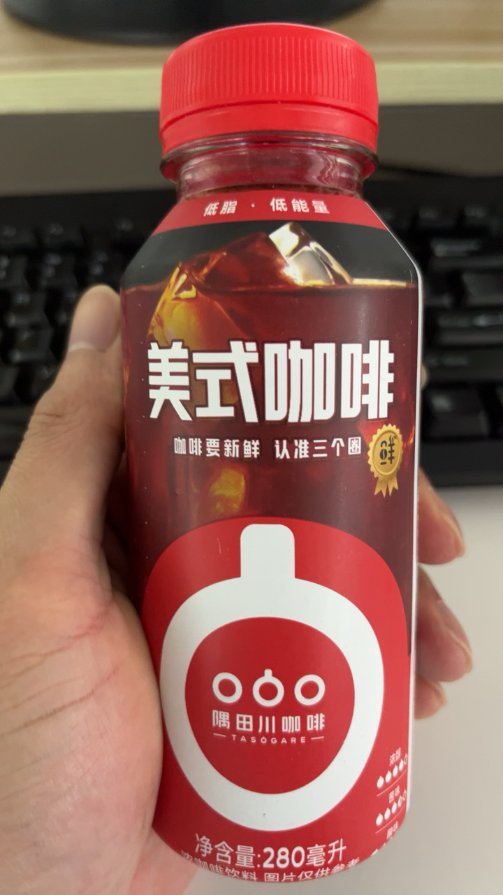 隅田川即饮咖啡美式风味低脂黑咖啡饮料280ML*6瓶晒单图