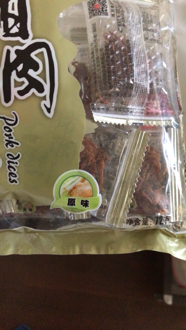 唯新食品 原味猪肉丝72g 丝丝入味晒单图