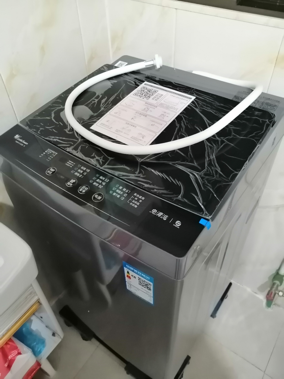 小天鹅(LittleSwan)洗衣机全自动波轮8公斤大容量一键脱水甩干节能省电家用租房宿舍TB80VC123B晒单图