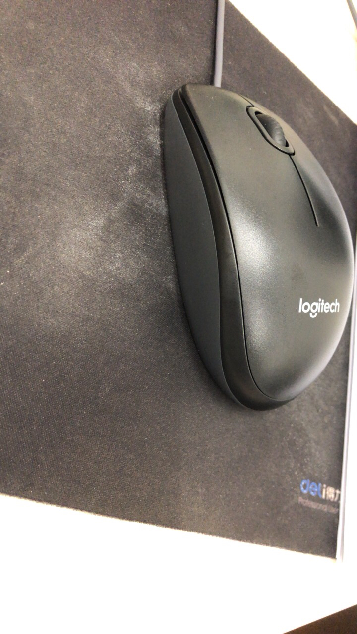 罗技M90 有线鼠标USB笔记本鼠标电脑游戏家用办公光电鼠标 黑色晒单图