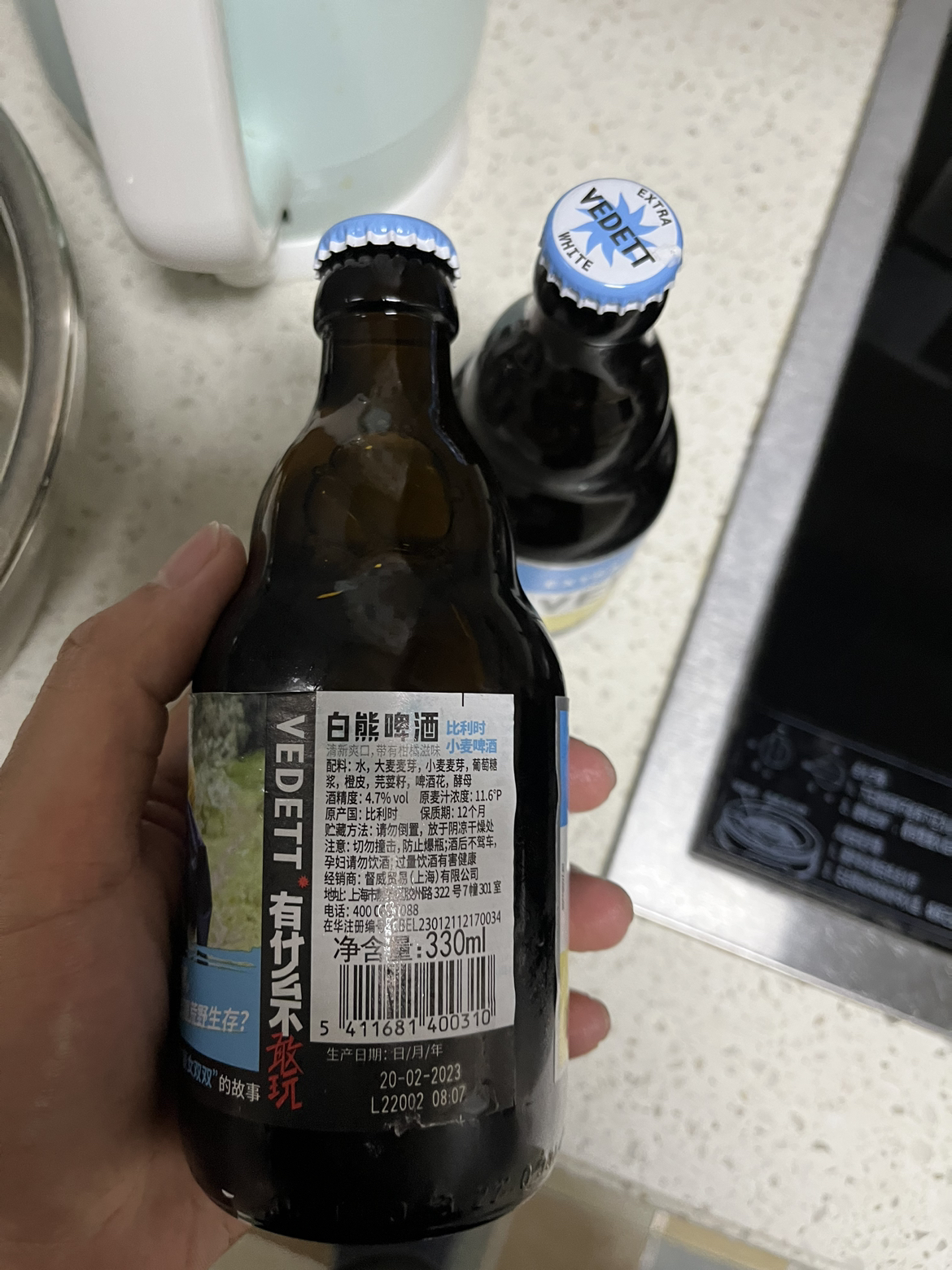 白熊啤酒 比利时进口 啤酒 小麦啤酒 精酿啤酒 330ml*6瓶装晒单图
