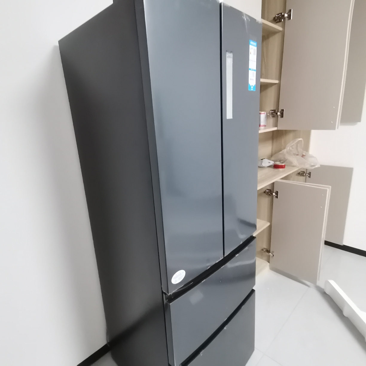 海尔(Haier)336L多门冰箱 TABT除菌 冷藏三档变温 超薄嵌入 智能双变频 BCD-336WLHFD9DC9晒单图