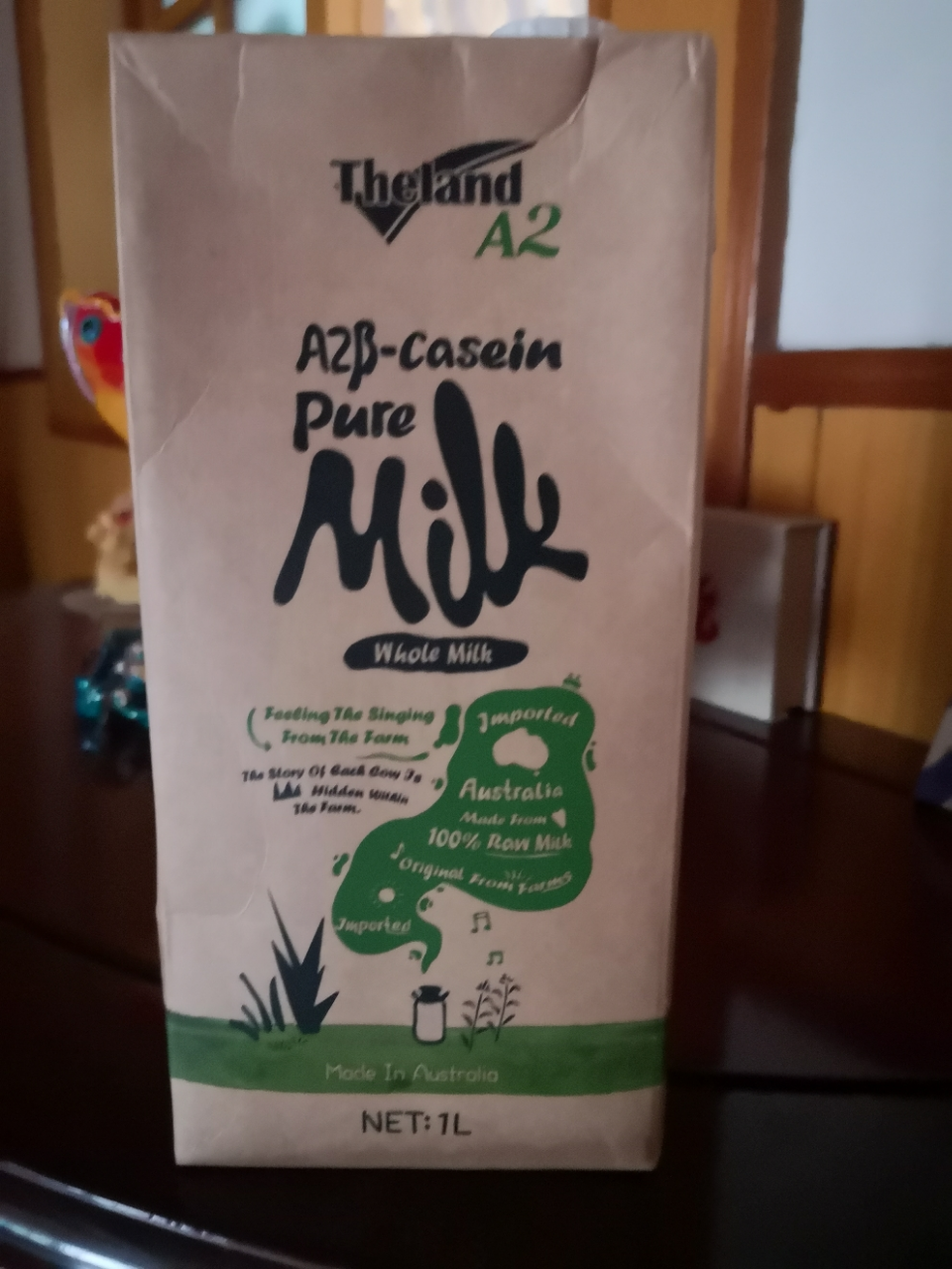 纽仕兰纯牛奶A2β酪蛋白全脂纯牛奶澳洲原罐进口1L*6盒大瓶家庭装晒单图